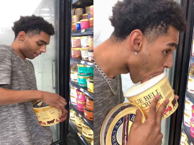 Arrestan a joven por lamer un helado en el supermercado